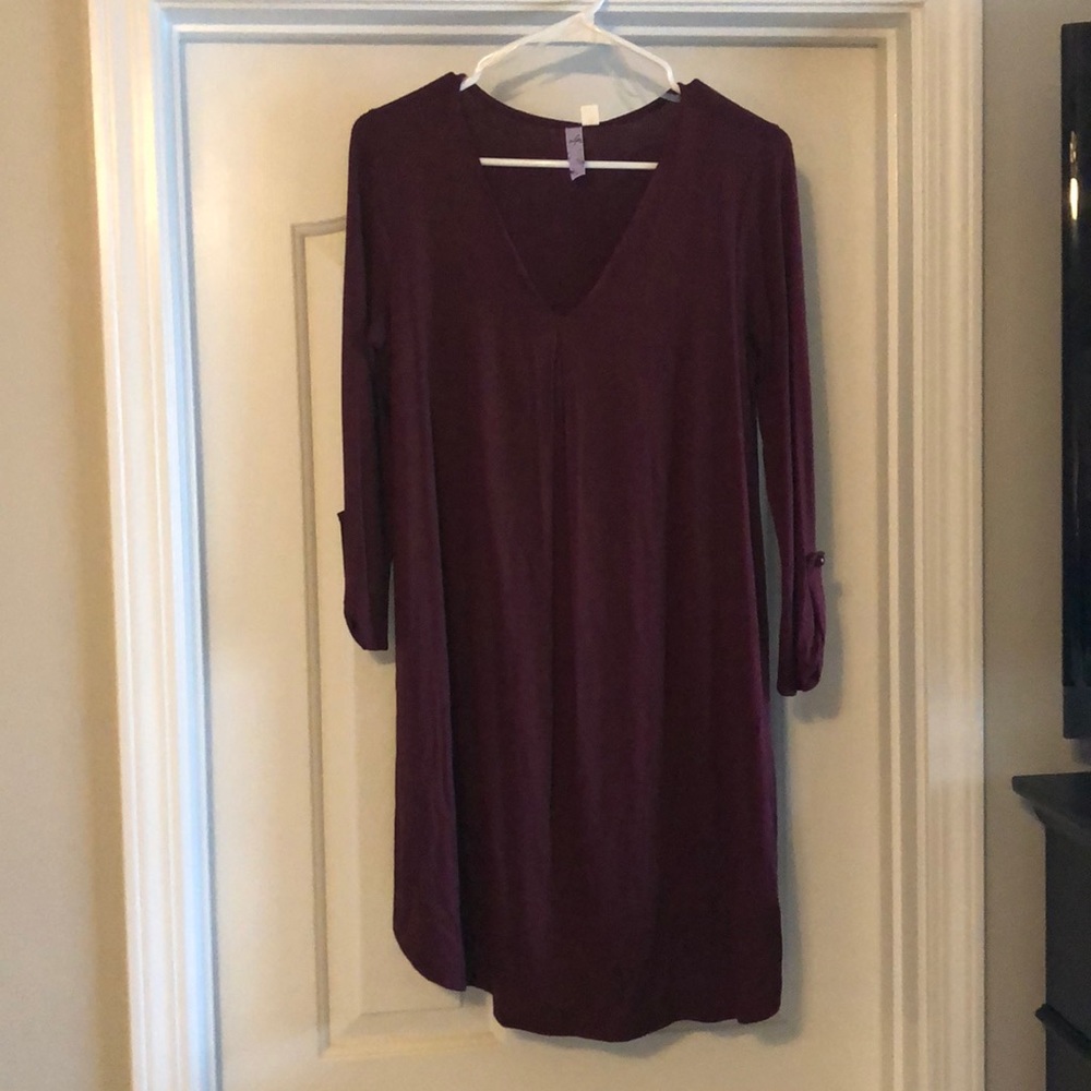 Burgundy loose fitted dress. Never worn!